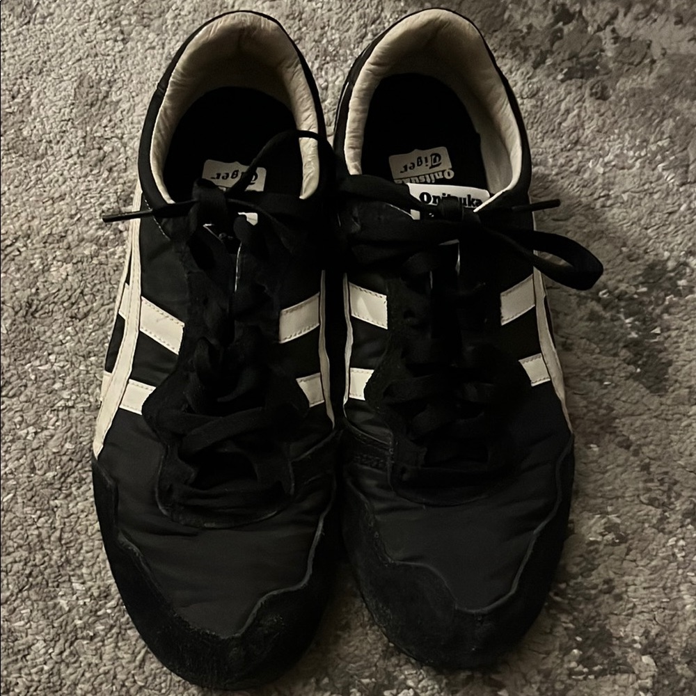 Onitsuka Tiger by Asics Black and White Low-Top Sneakers